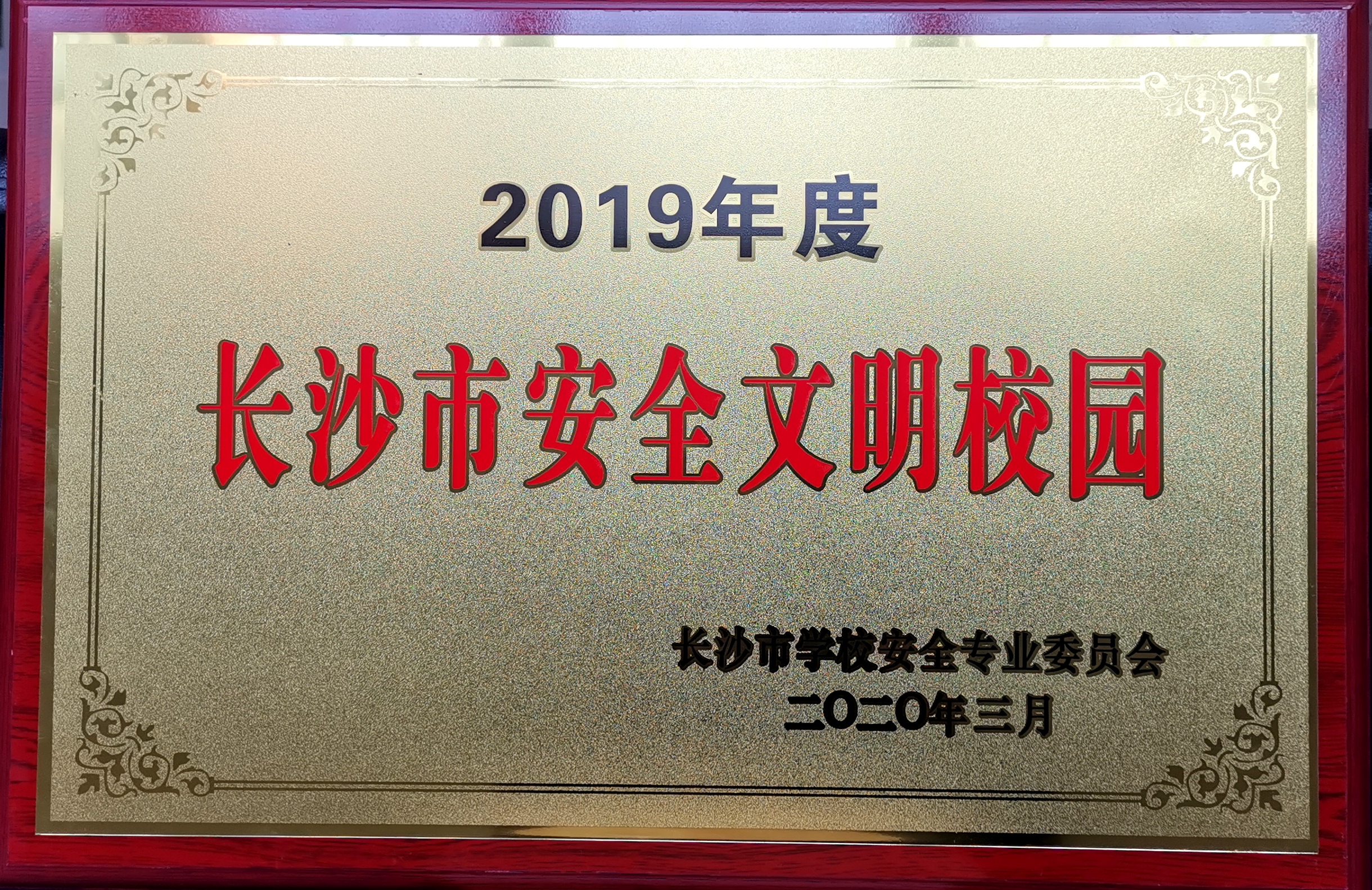 长沙市“安全文明校园”